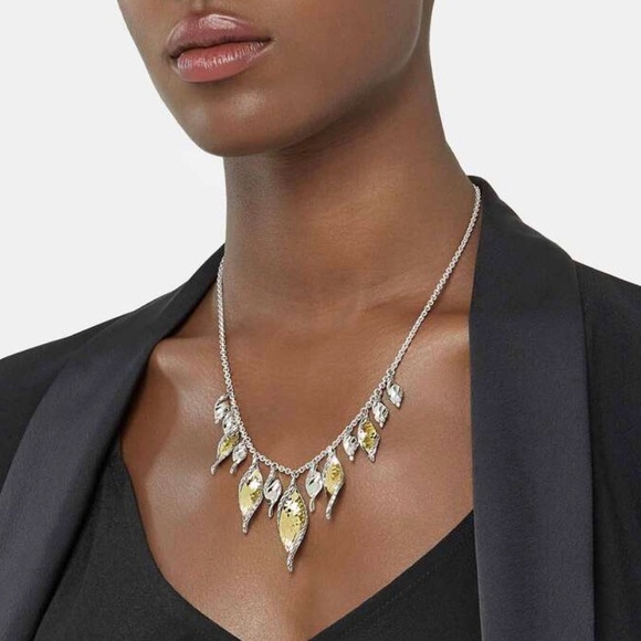 NEW $2195 John Hardy Classic Chain Wave Necklace Sterling 18K 16-18" - Picture 6 of 14